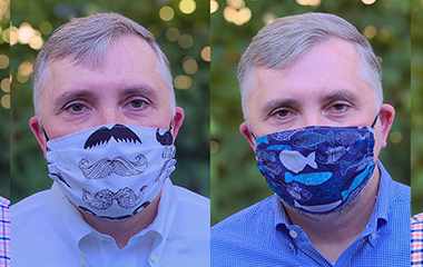 heads with masks