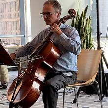 randy playing cello